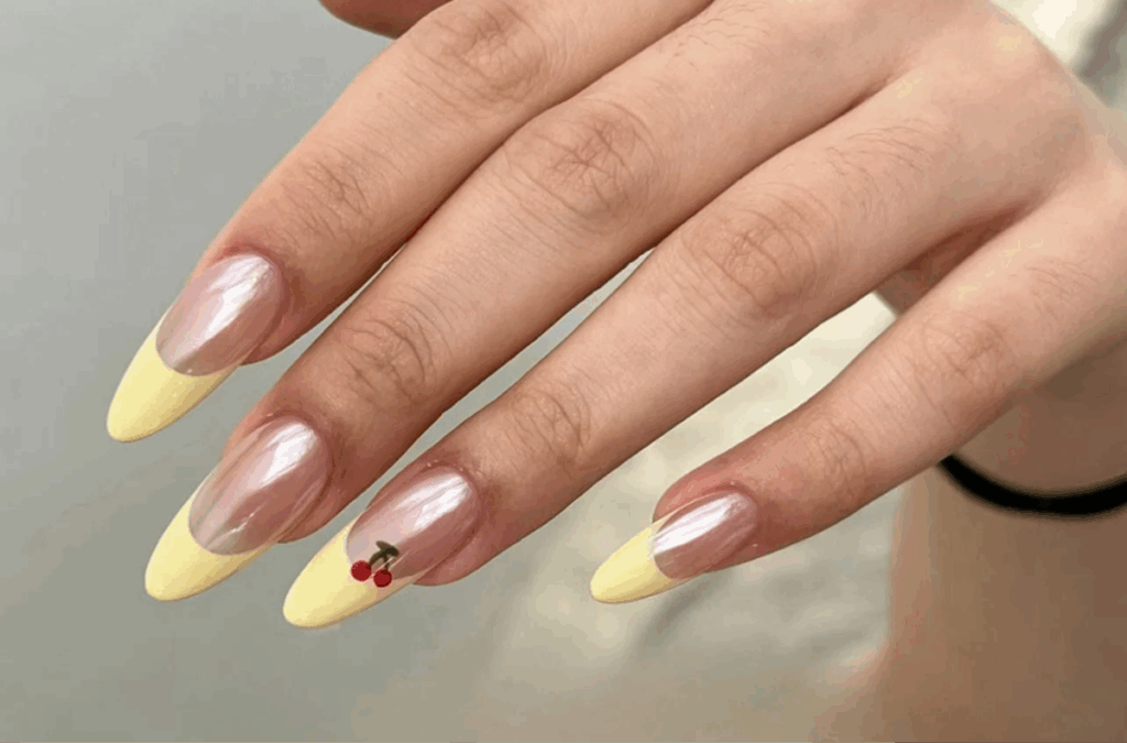 Sommer-Gelbe-Nägel Sommernägel 2025