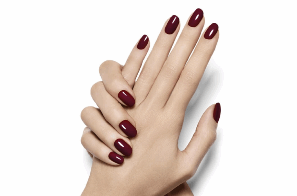 Verführerische-rote-runde-Nägel