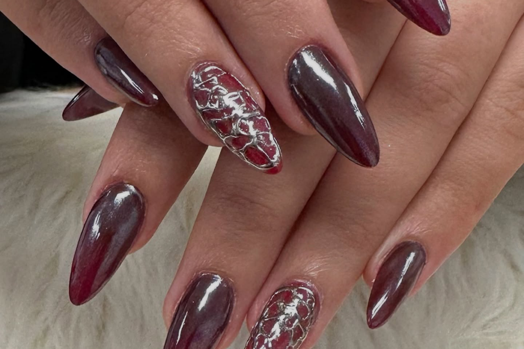 chrome nägel design