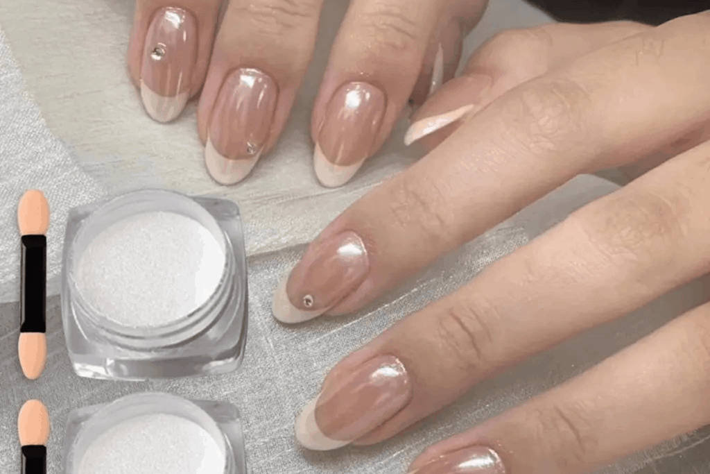 Glänzender Glazed-Look mit subtilem Perlmutt-Effekt für festliche Anlässe